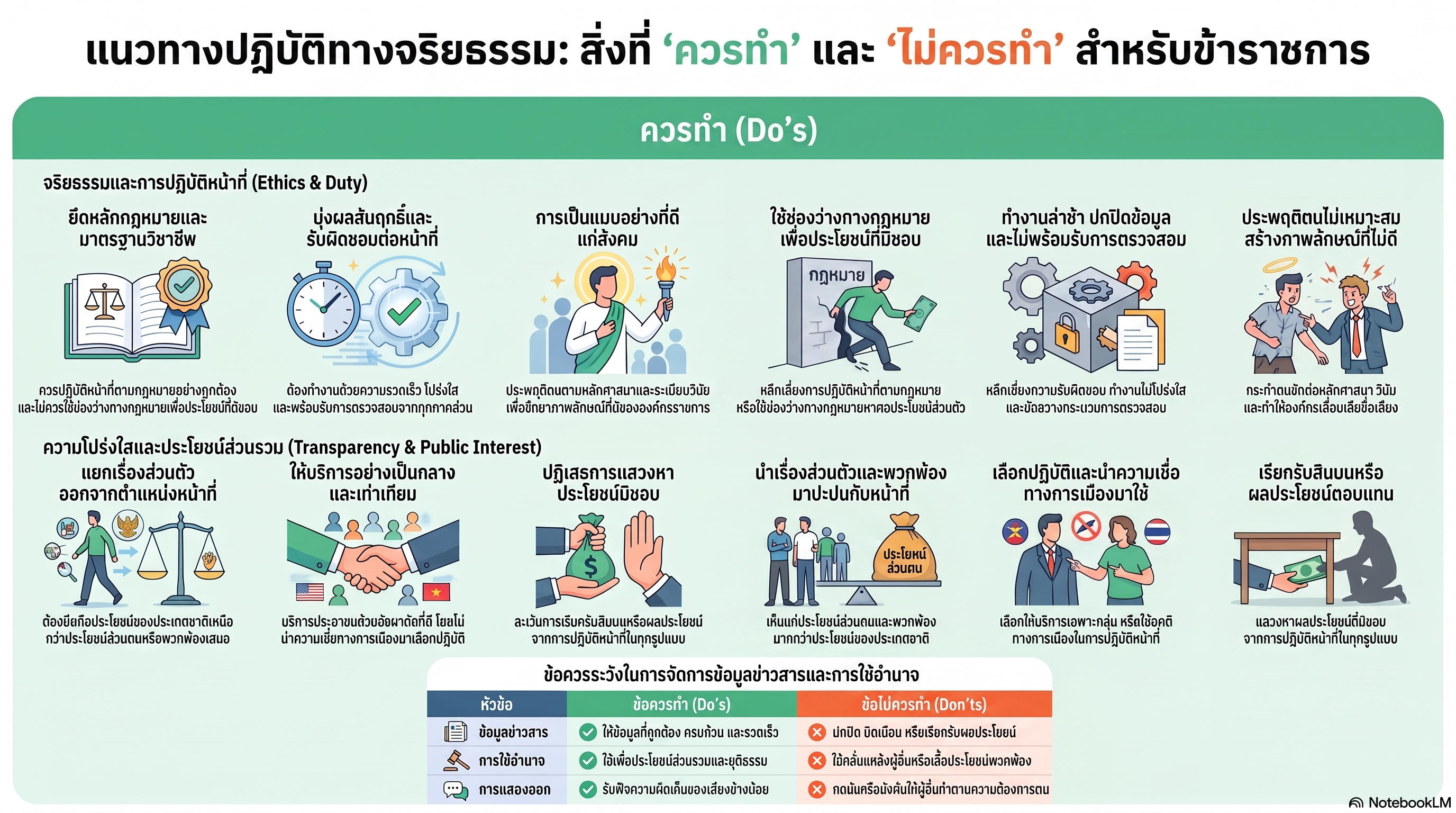 3) แนวทาง Do's & Don't